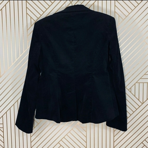 Mossimo Velvety Black Blazer Women's Small Soft Dark Academia Prep Preppy EUC - Picture 4 of 7